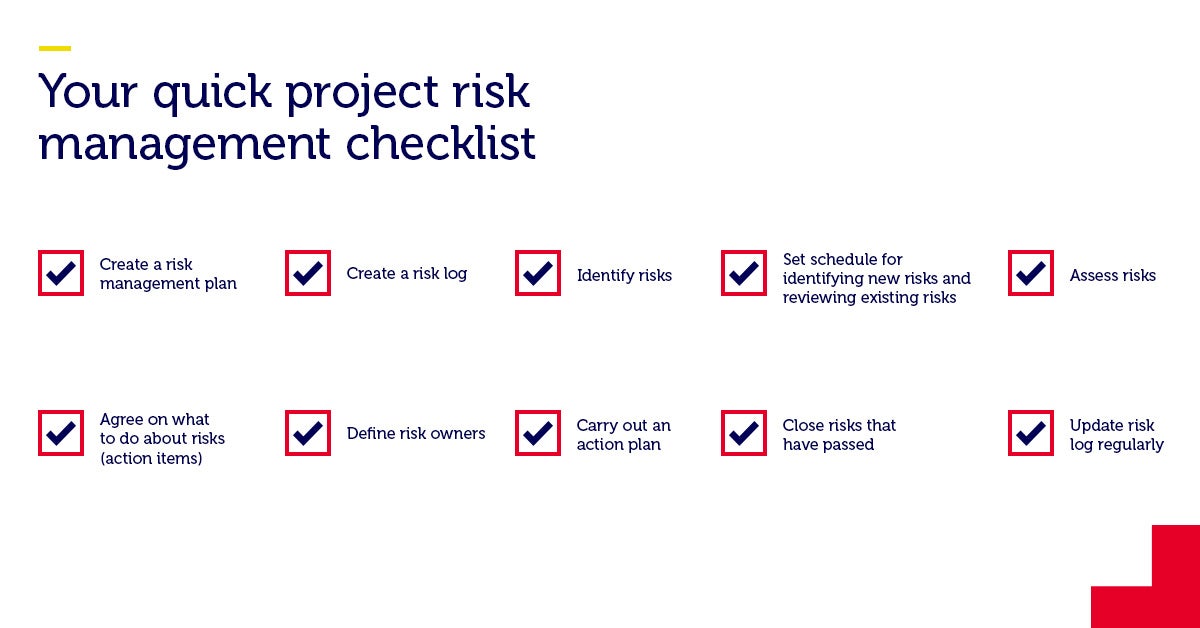 Your quick project risk management checklist